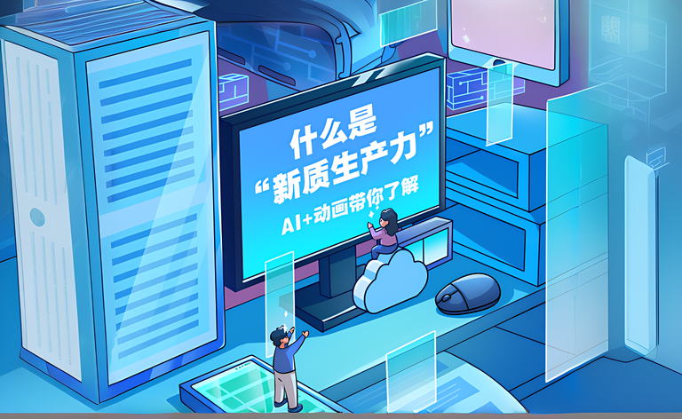 Shǎn动实验室|什么是“新质生产力”？AI+动画带你了解