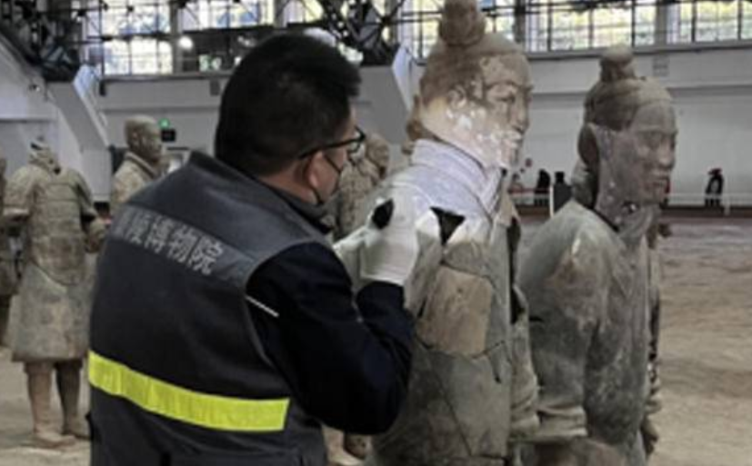积石山县地震震感波及西安 秦陵博物院开展震后文物安全检查
