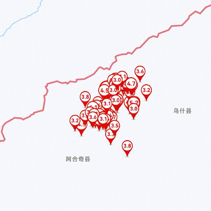新疆乌什7.1级地震后发生3级及以上余震70次 最大5.3级