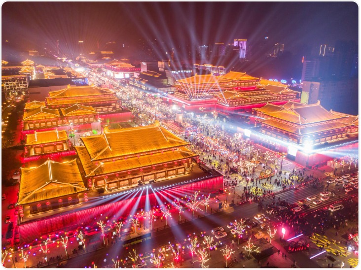 西安春节旅游火爆 门票订单同比增长430%