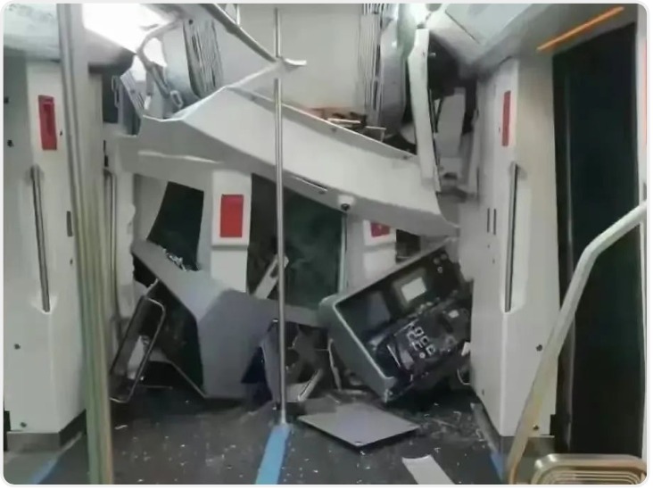 西安地铁在建10号线试验线路事故 致1死2伤