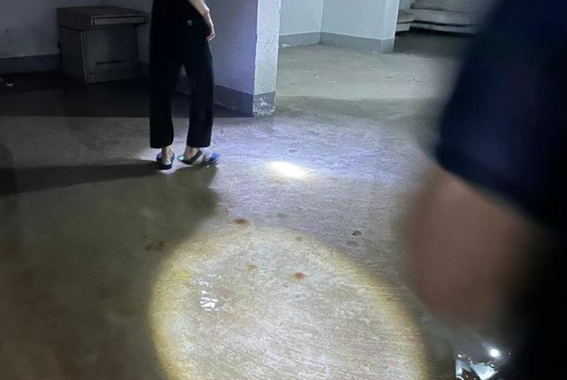 西安金色花语城小区地下室里有大量积水 问题长期未解决