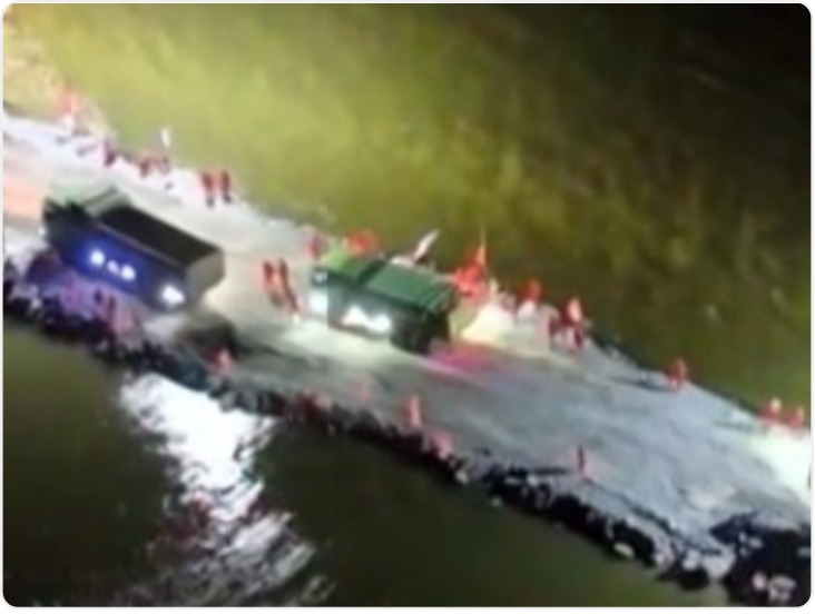 华商头条|湖南岳阳市华容县洞庭湖一线堤防决口完成合龙
