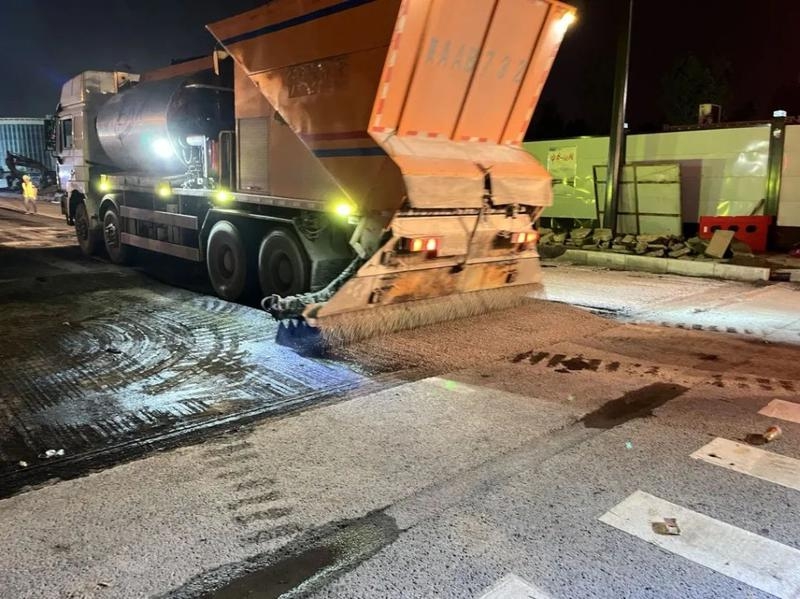 幸福路北延伸工程幸福路与华清路交叉口恢复双向通行
