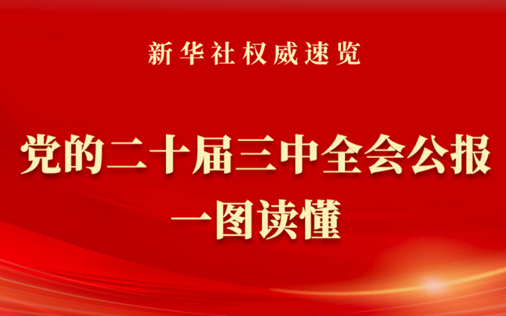 华商头条|党的二十届三中全会公报一图读懂