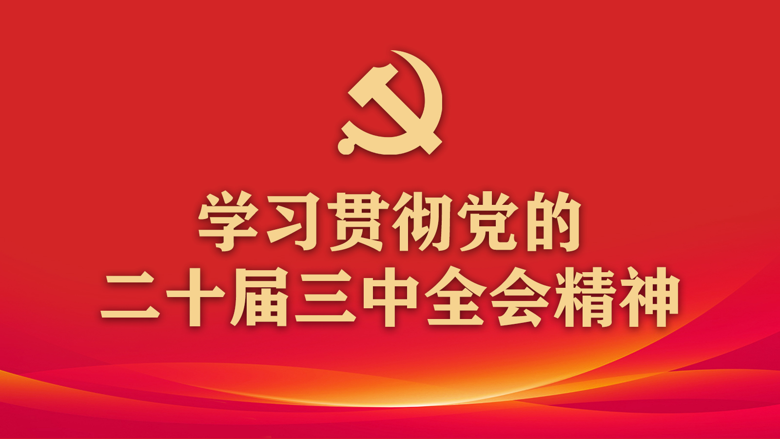 学习宣传贯彻党的二十届三中全会