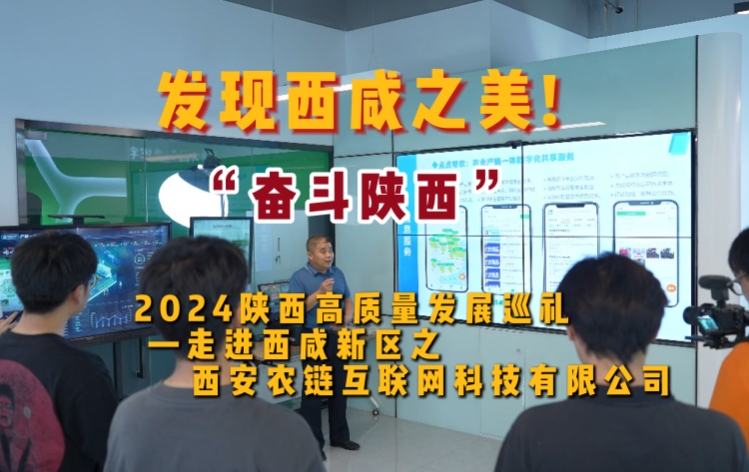 华商头条|发现西咸之美！“奋斗陕西”2024陕西高质量发展巡礼—走进西咸新区之西安农链互联网科技有限公司