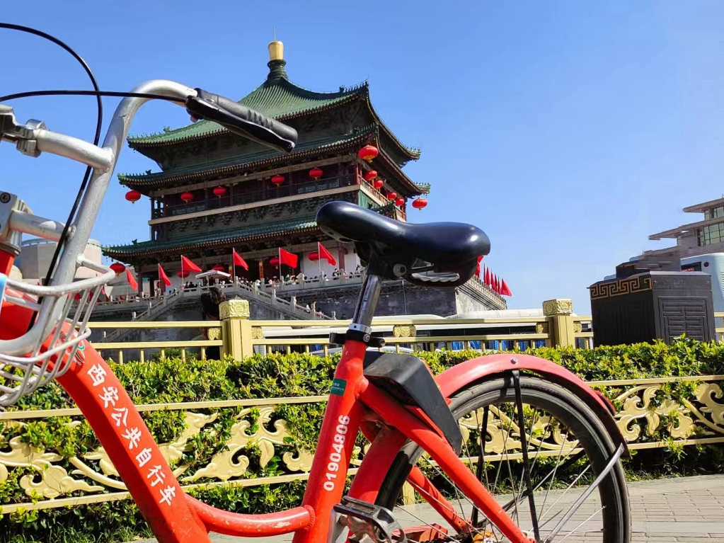 两条骑行路线开启西安之旅，西安公共自行车国庆免费骑
