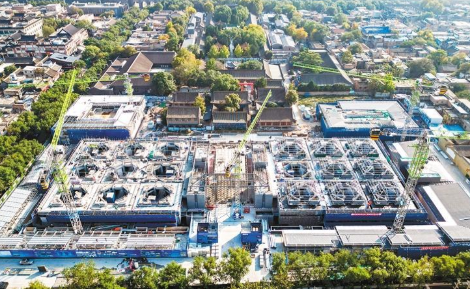 华商头条|走“新”更走心！探访西安碑林博物馆改扩建施工现场