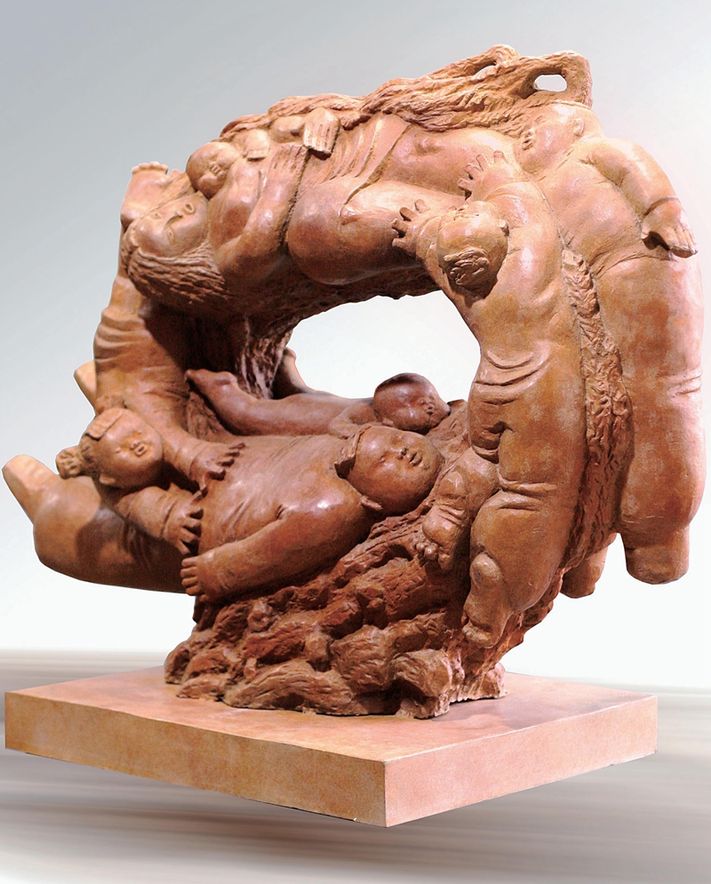 《生生不息》雕塑，第十四届全国美展入选作品，蒋楚.jpg