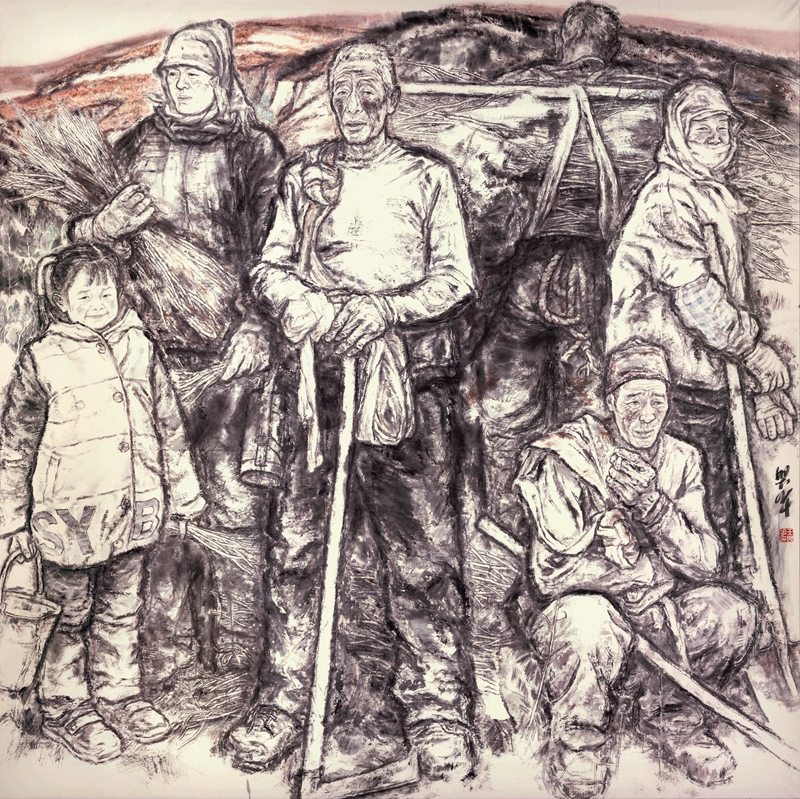 《厚土》中国画，第十四届全国美展入选作品，王兴华.jpg