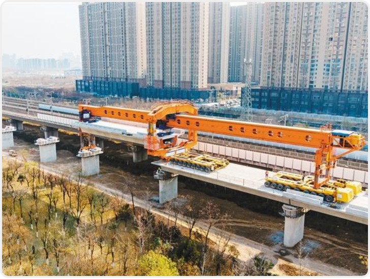 西北地区首次！西延高铁采用装配式桥面系施工