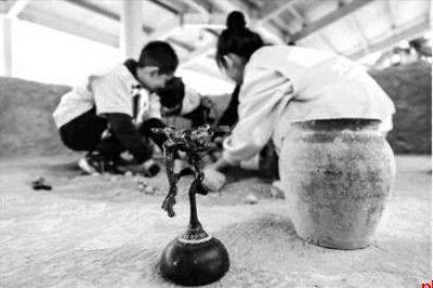 在景区体验“开学第一课”