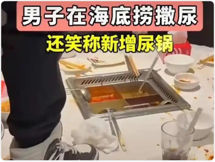 海底捞就“男子向火锅小便事件”发声明：将对该店4109单顾客全额退费并10倍赔偿