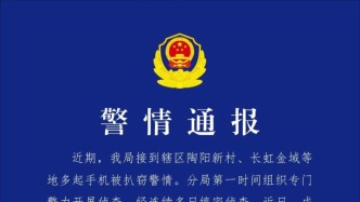 景德镇警方通报“多起手机被扒窃警情”：成功摧毁扒窃团伙