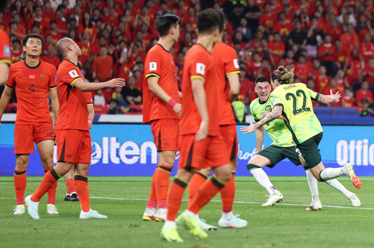 世预赛国足不敌澳大利亚队 无缘直通世界杯
