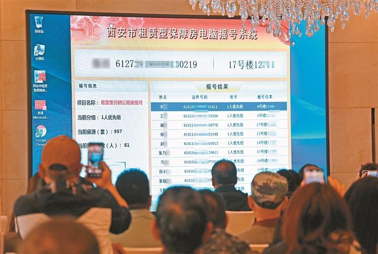 西安6996套公共租赁住房摇号分配