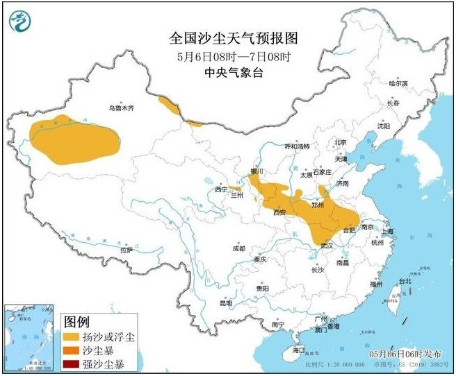 受冷空气大风影响 河南等7省区部分地区有扬沙或浮尘天气