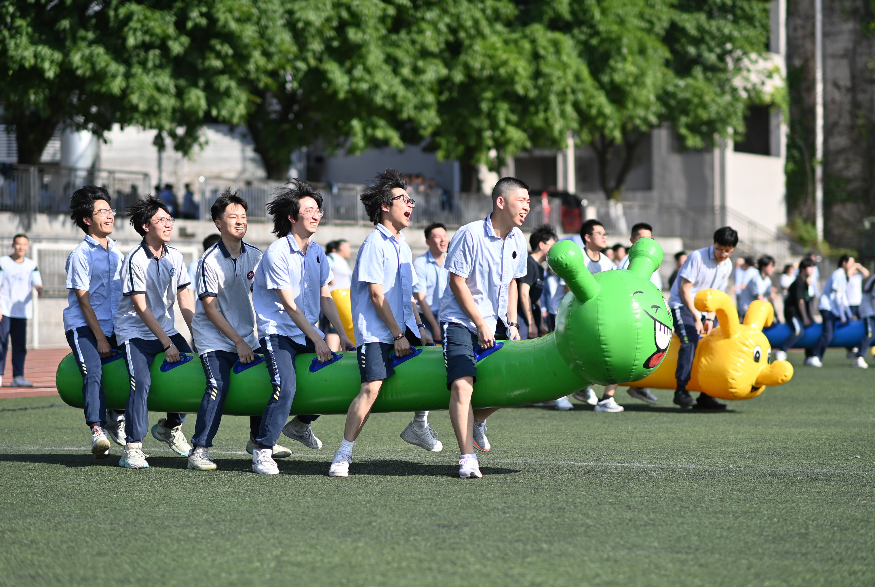 趣味运动会 放松心情迎接高考