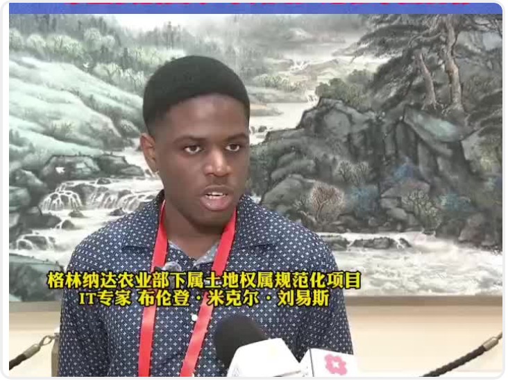 格林纳达农业部IT专家布伦登·米克尔·刘易斯：中国是AI时代的领先国家