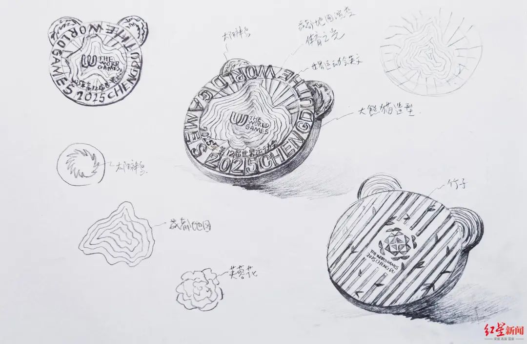 成都世运会奖牌正式亮相(图6)