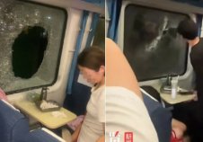 列车被撞停运约3小时 有乘客砸窗通风被拘？警方回应