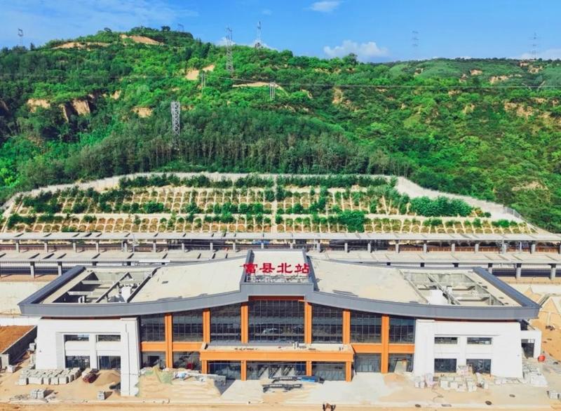 西延高铁首座新建站房完工