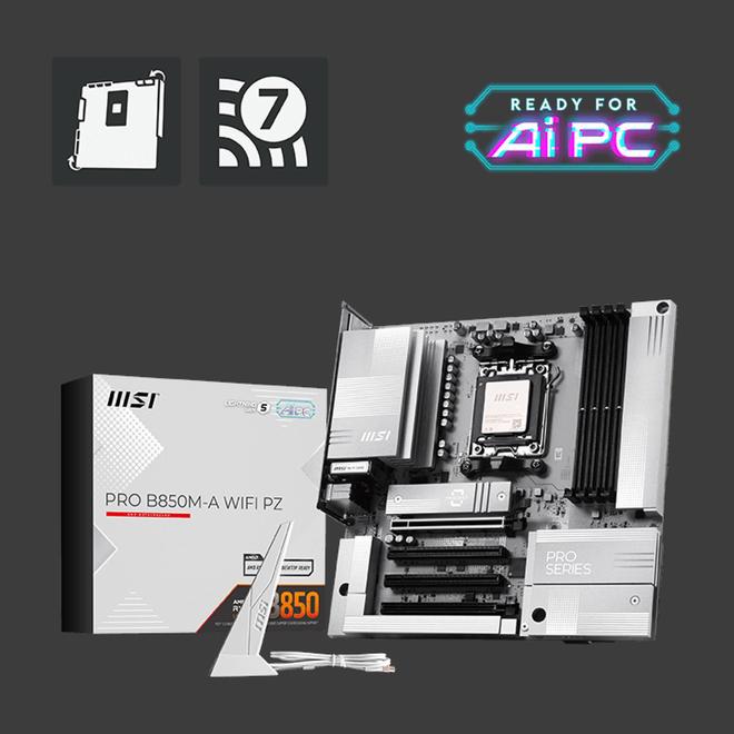 微星 PRO B850M-A WIFI PZ 上线官网