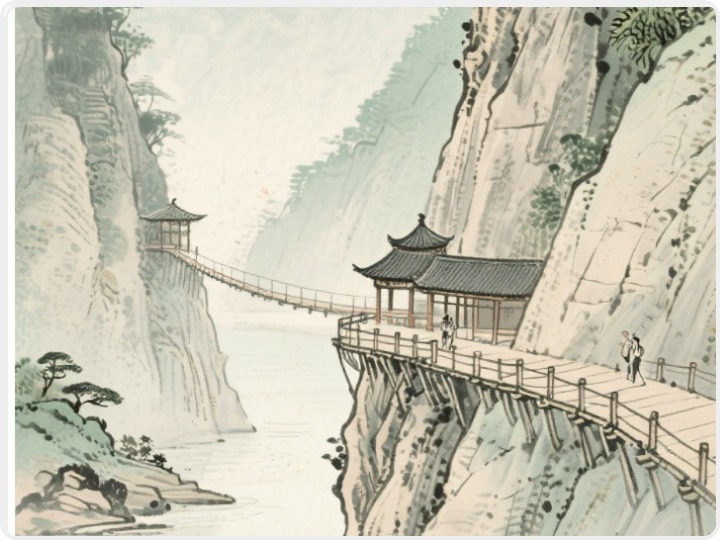 二十四节气|AI游陕西 汉中石门栈道风景区