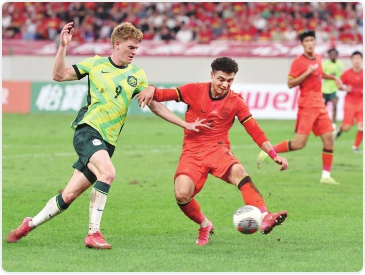 中国队0:0战平澳大利亚队 晋级U23亚洲杯正赛