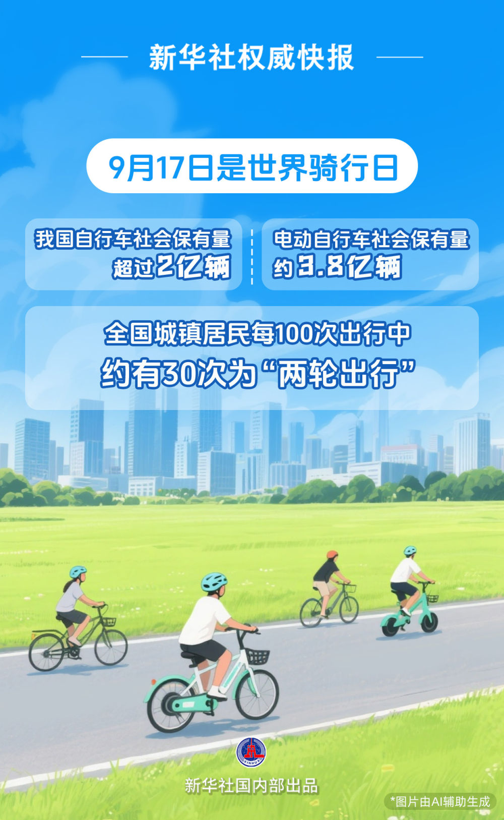 我国自行车和电动自行车社会保有量约5.8亿辆