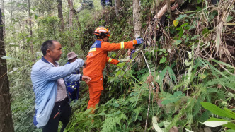 云南93岁老人上山捡菌失联近两天后获救 被发现时意识清醒
