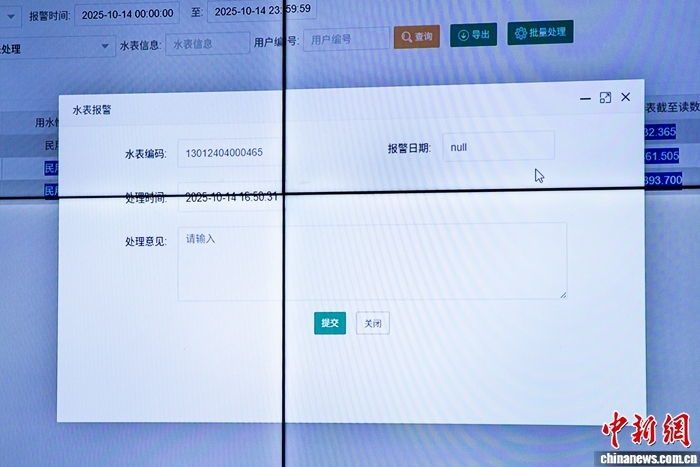 信息化系统监测预警。中新网记者 刘星晨 摄