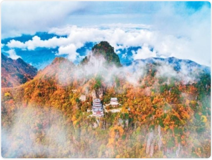 深秋南宫山　一步一美景