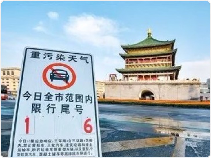 关于西安市继续实施工作日机动车尾号限行交通管理措施的通告