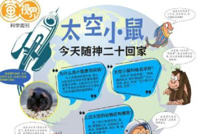 童视界 科学周刊|太空小鼠今天随神二十回家