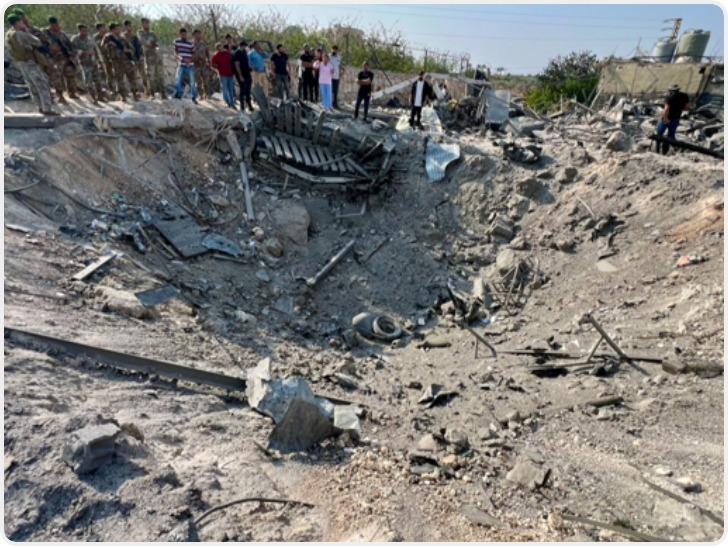 以色列空袭黎巴嫩南部地区