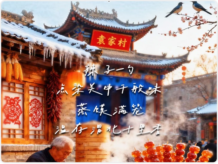 二十四节气|AI游陕西 立冬推荐：咸阳袁家村