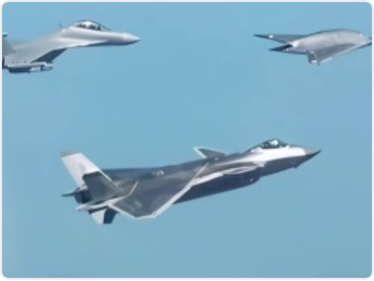空军首次发布有人无人协同画面