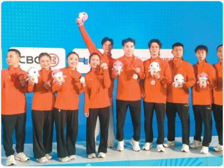 南沙论剑展锋芒 陕西武术套路队摘得团体铜牌