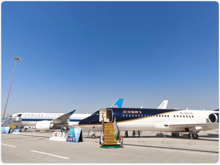 国产飞机C919和C909首次亮相中东