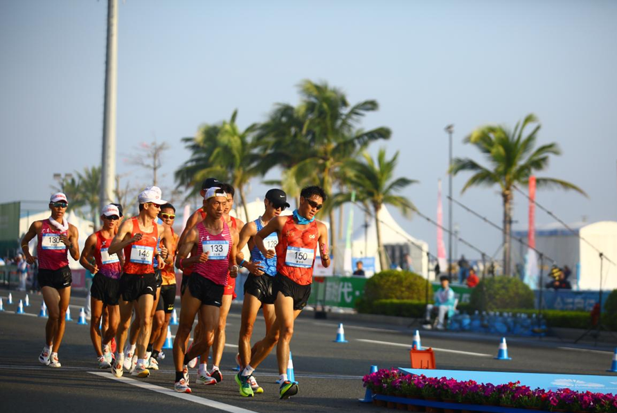 陕西组合获得十五运会马拉松竞走混合接力银牌