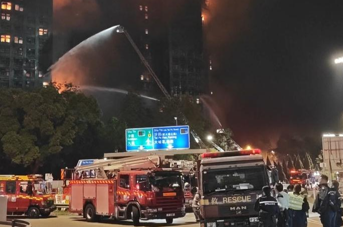 香港大埔火灾已致55人遇难