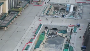 西安护城河火车站段已重见天日