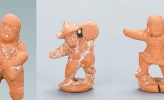 5厘米高陶俑再现盛唐娱乐风尚  一唐墓出土“掌上杂技团”