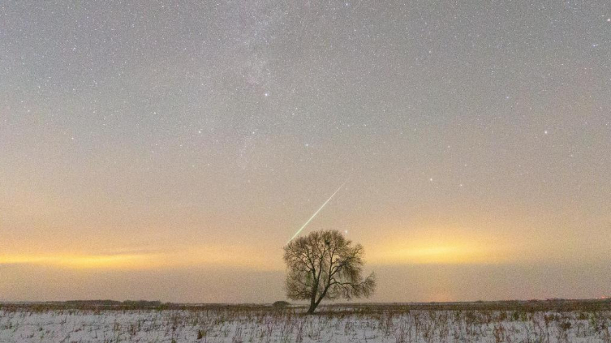 双子座流星雨演绎“浪漫天象”