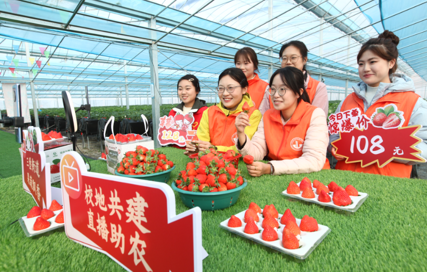 校地共建 直播助农