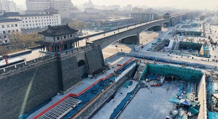 西安护城河即将全线贯通