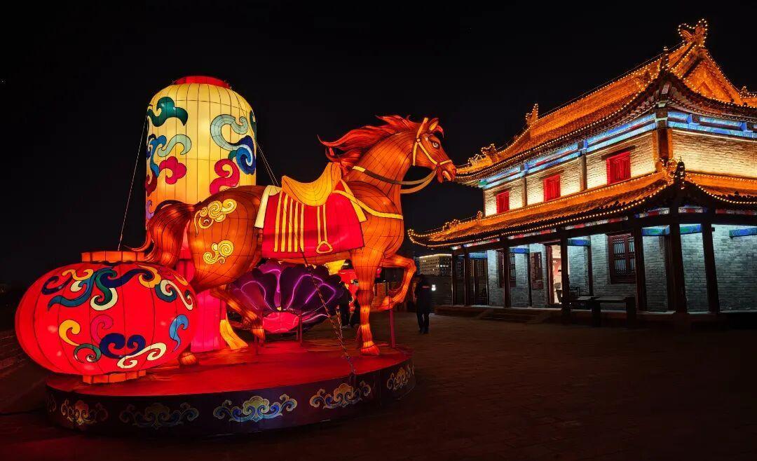 ▲长安灯会·西安城墙 图源:墙言墙语
