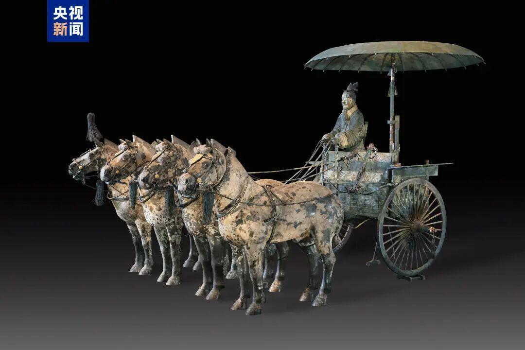 ▲秦陵一号铜车马